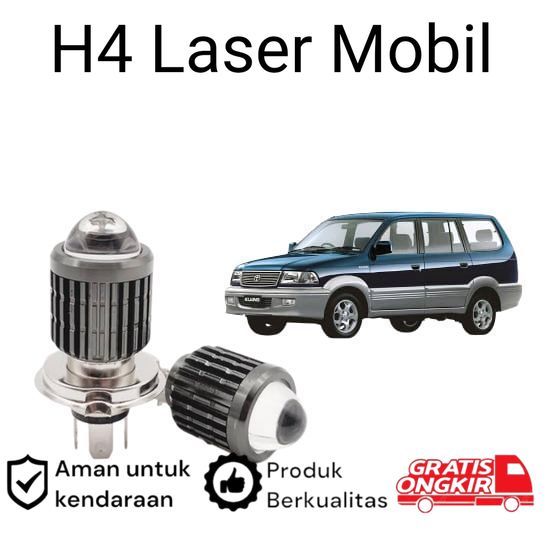2pcs Lampu Utama LED H4 Laser Putih Mobil Toyota kijang kapsul LGX LSX KRISTA 1997 2004 Koko
