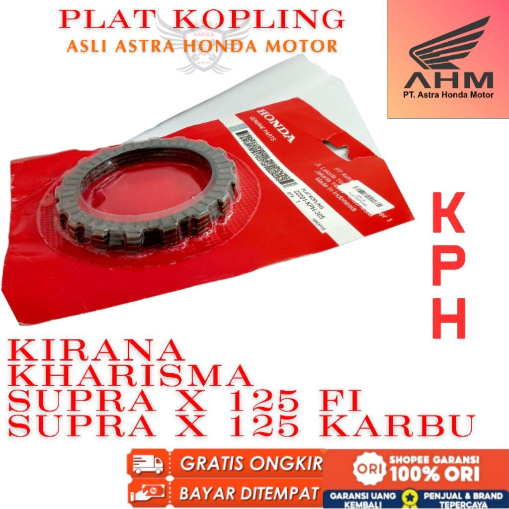 KPH ORIGINAL PLAT KOPLING HONDA KIRANA,PLAT KOPLING HONDA KHARISMA,PLAT KOPLING HONDA SUPRA X 125 FI