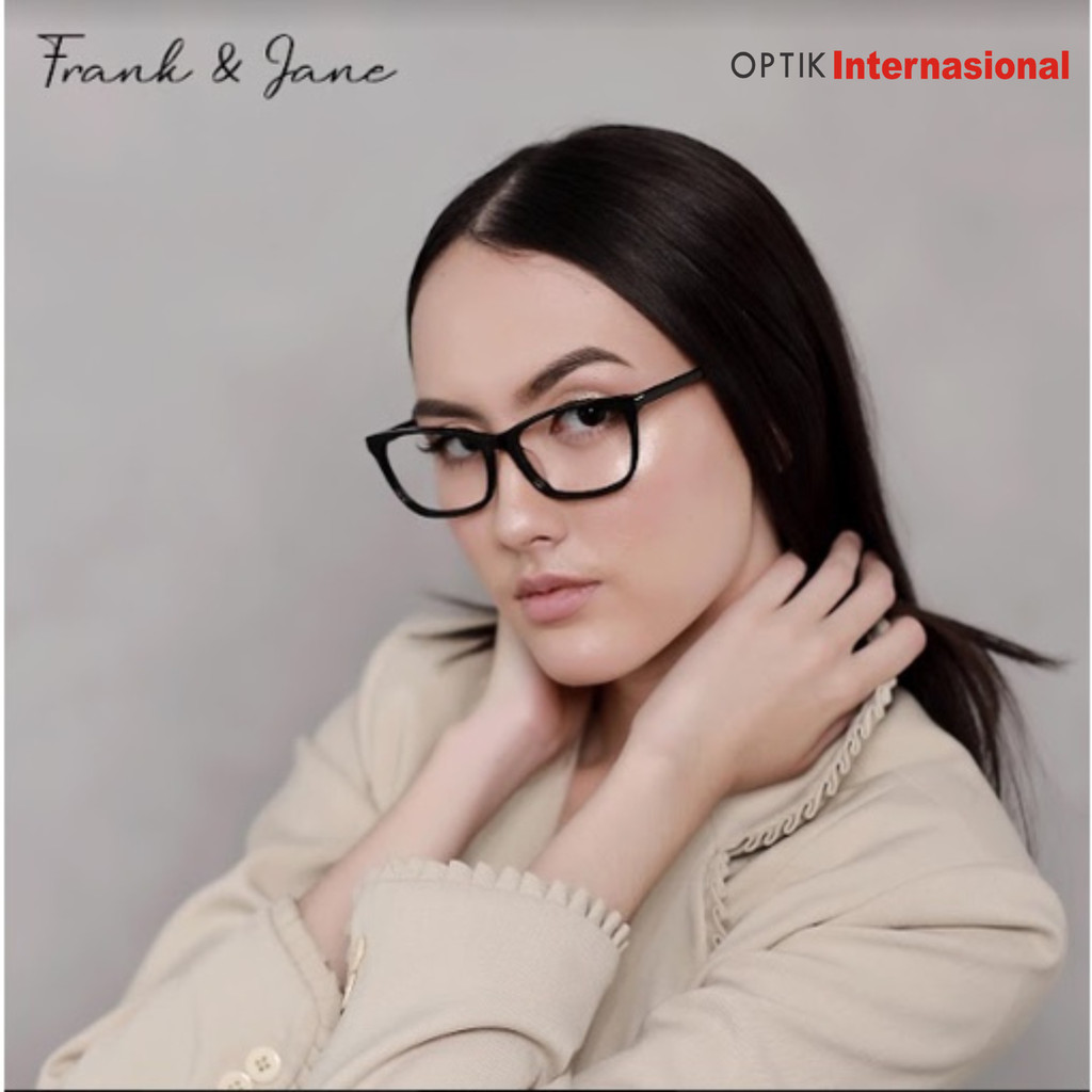 FRANK & JANE FJ1206 Frame Cat eye Kacamata Lady Fashion Elegan Premium