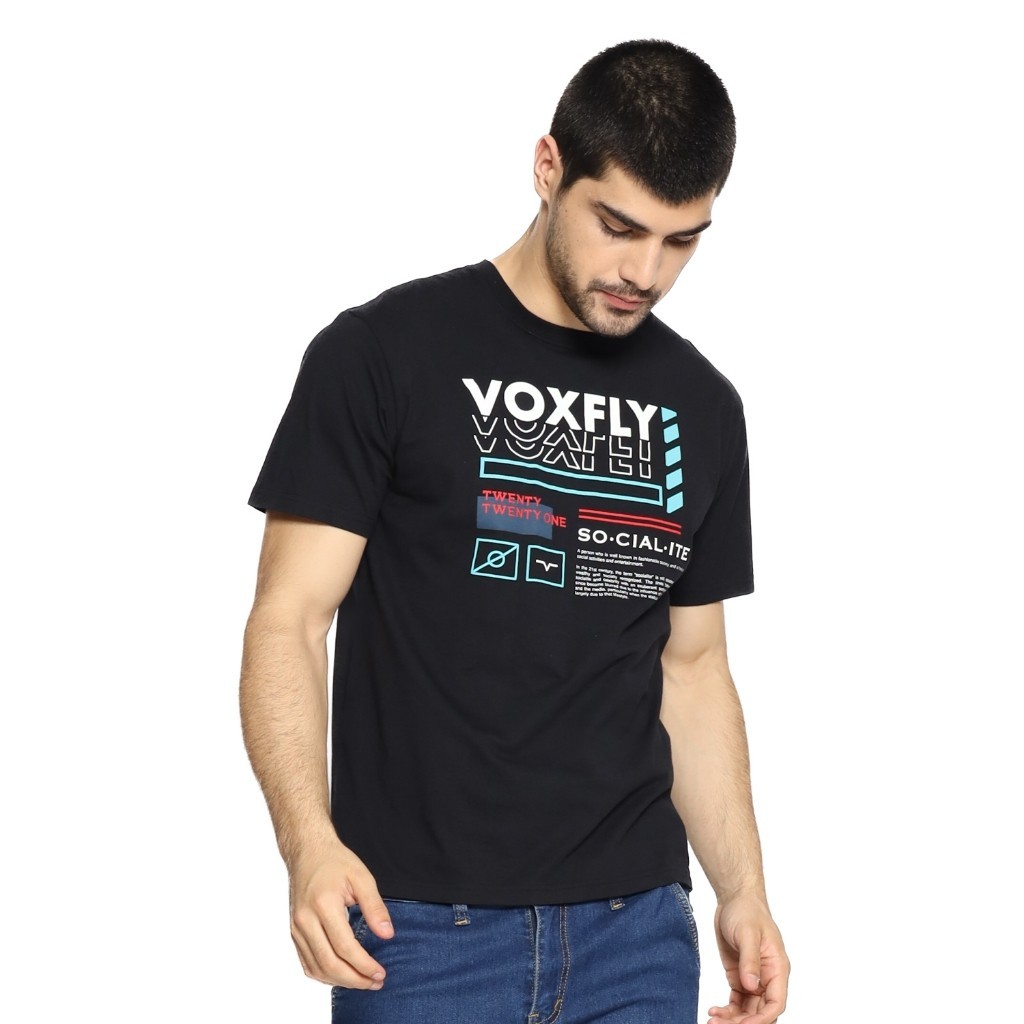 Voxfly Kaos Lengan Pendek Pria Socialite Planet Surf Baju T-shirt