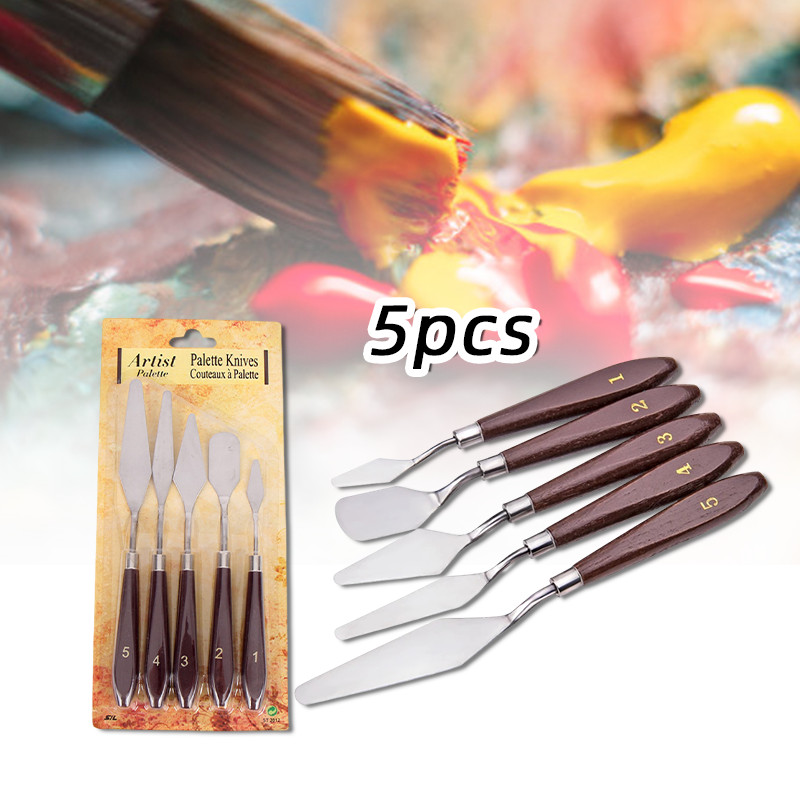 5Pcs/Set Pisau Palet / Spatula Lukis / Painting Knife / Palette Knife