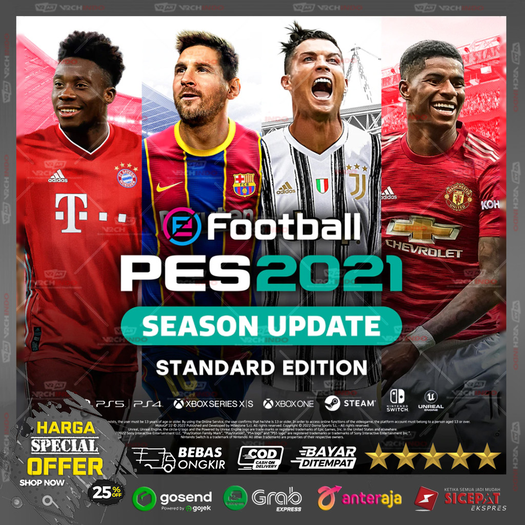 Flashdisk Portable Games PES All in One - Patch Update Terbaru 2024-2025 for PC Desktop / Komputer /
