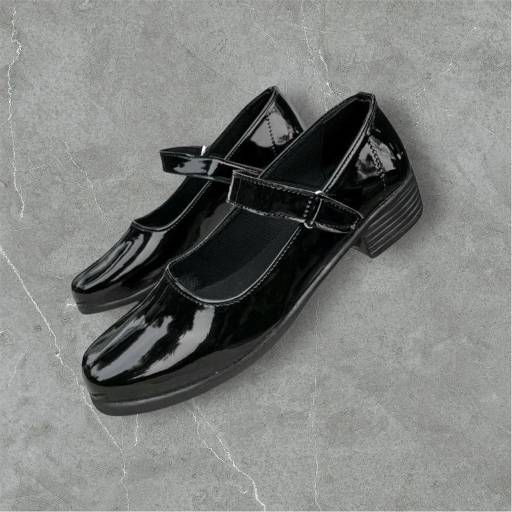 newN1 sepatu paskibra glossy cewek terbaru good qual1ty