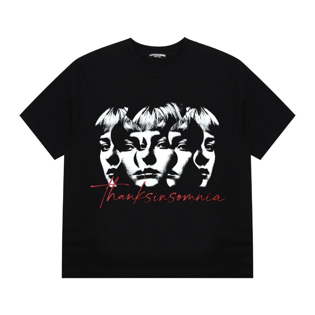 HOT - T-shirt Davne Black Thanksinsomnia - 100% original