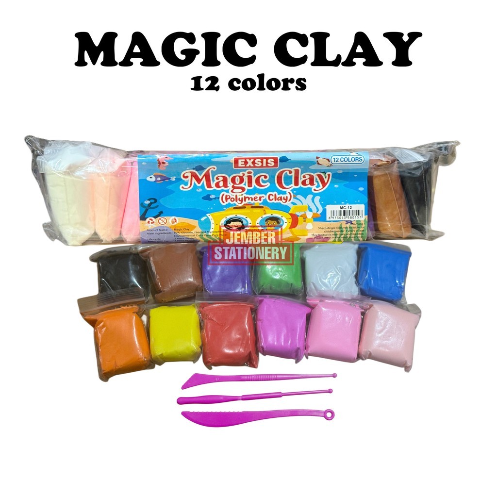 Magic Clay 12Warna Exsis