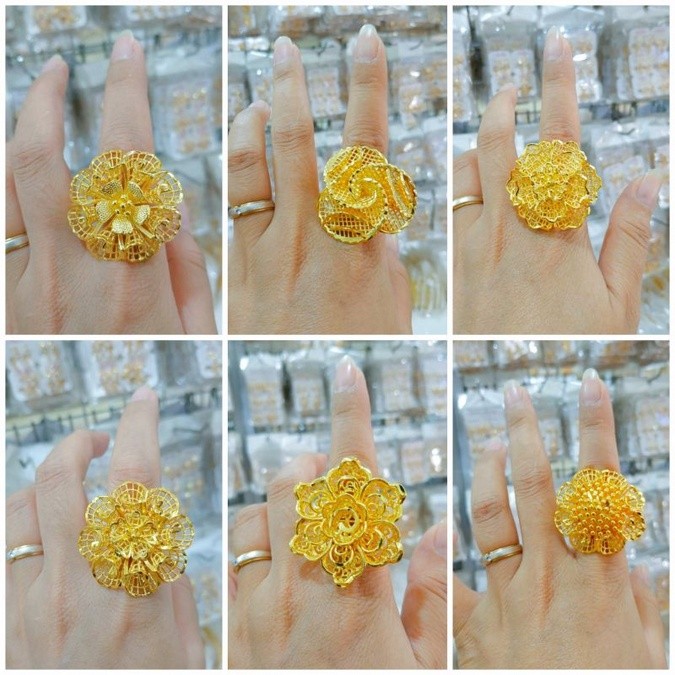 NEW Cincin Bunga Kendari Cincin Dubai Titanium CANTIK