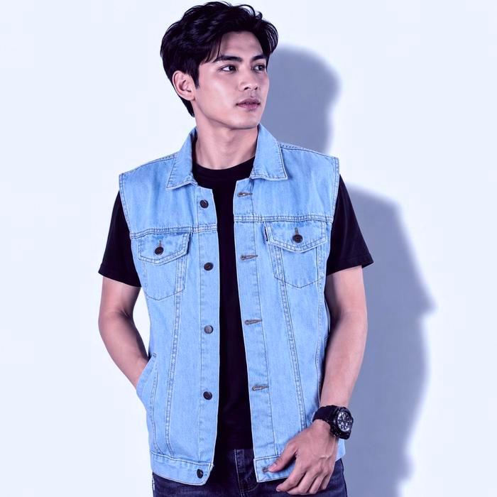 rompi jeans pria/jaket vest/rompi motor pria - ROMPI BIOBLITZ, XSS