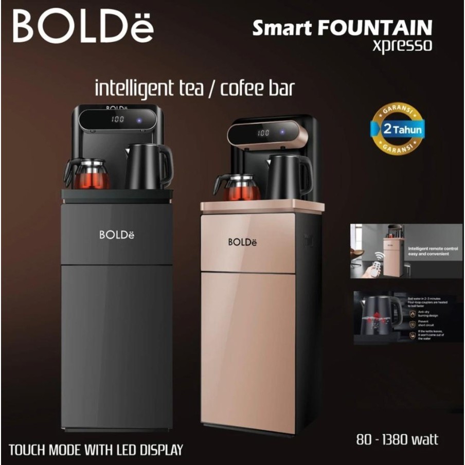BOLDE SMART SUPER DISPENSER XPRESSO PLUS REMOTE GALON BAWAH DISPENSER GALON BAWAH 3 KRAN AIR/DISPENS