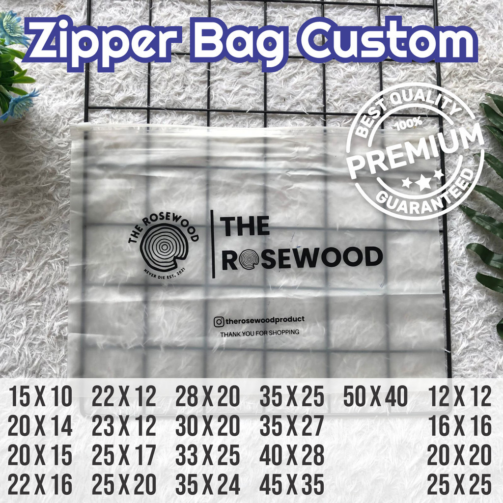 Plastik Zipper Ziplock Custom Logomu Sablon Landscape Free Desain