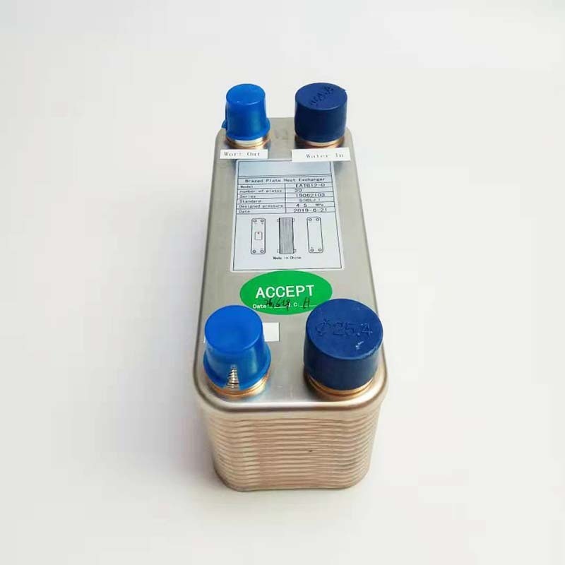 Brazed plate heat exchanger, 30 Plates Wort Chiller,Max 4.5 MPa ,316 Stainless Steel Material - Home