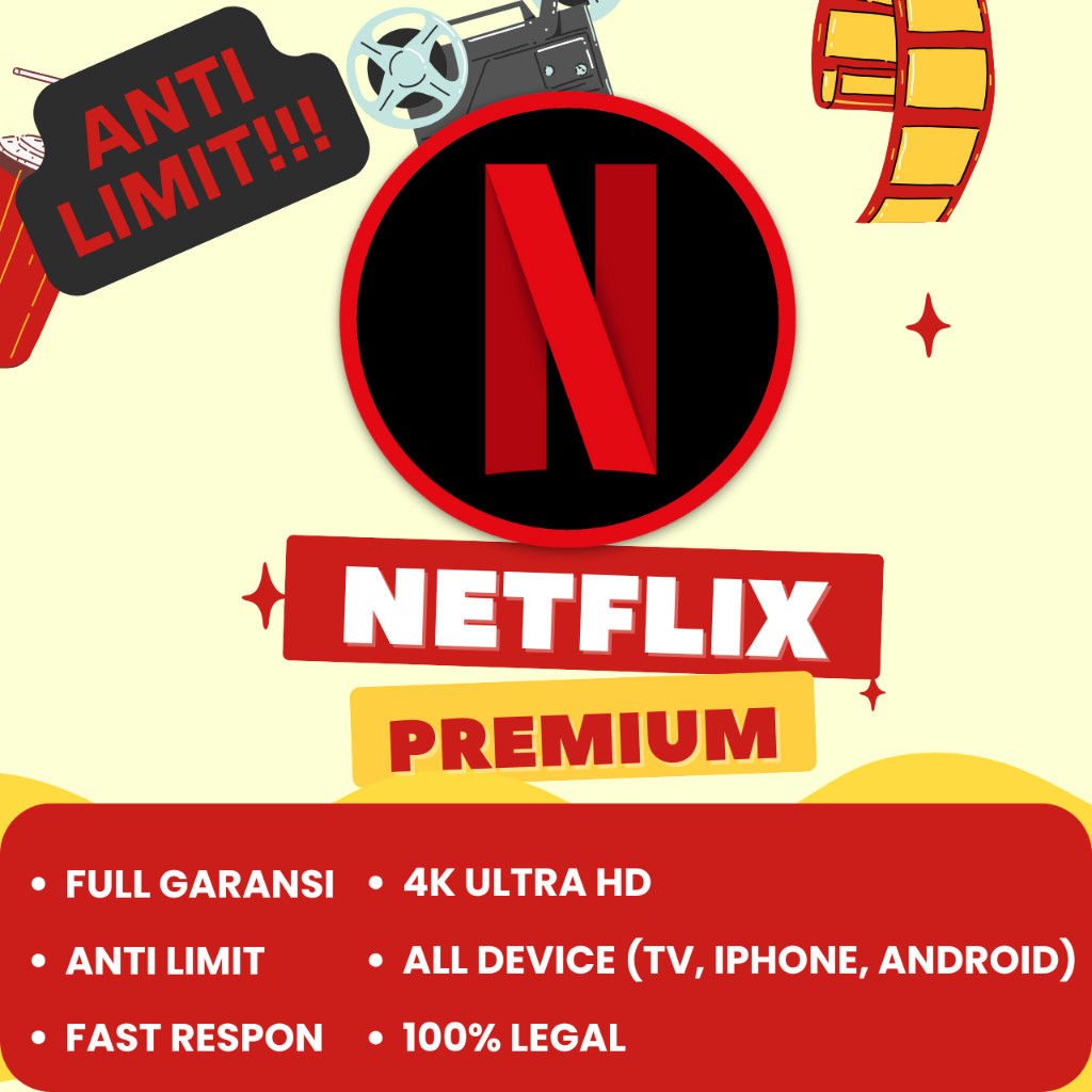 Netflix 1 Bulan Legal 4K