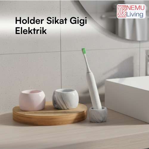 Tempat Sikat Gigi Elektrik Porselen Toothbrush Holder Sikat Gigi Dudukan Gantungan Sikat Gigi Electr