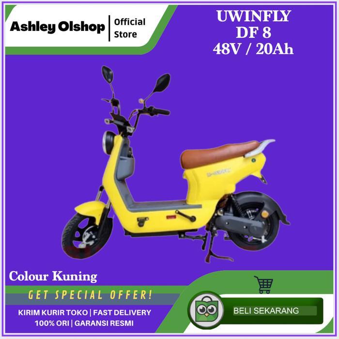 Sepeda Listrik Uwinfly DF8 Dragonfly 8 Baterai 48V/20Ah DF 8 [KUNING]