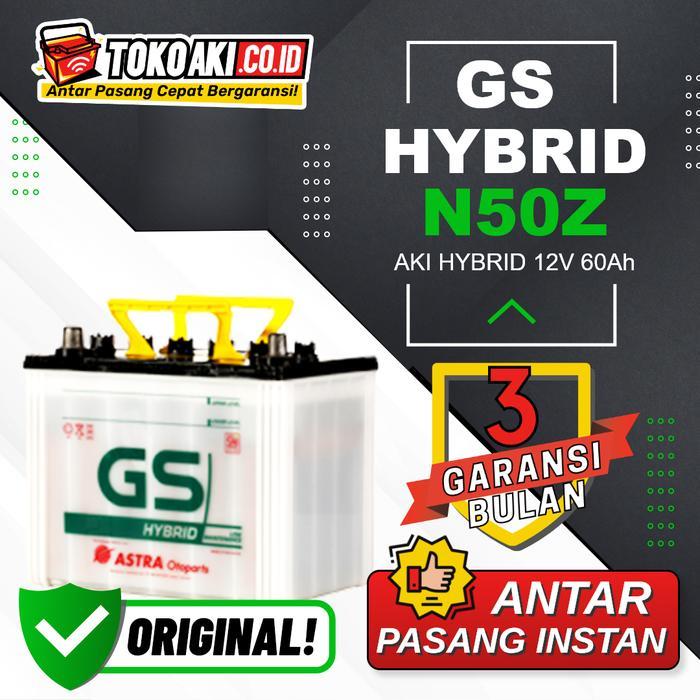 GS Astra Hybrid N50Z - 60Ah - Tukar Aki Lama