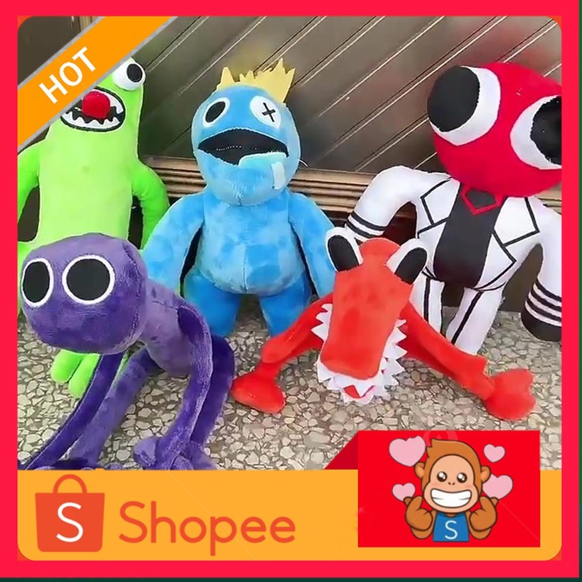 Boneka Rainbow Friends Stuffed Plush Karakter Game Blue Monster / Boneka Viral New Rainbow Friends