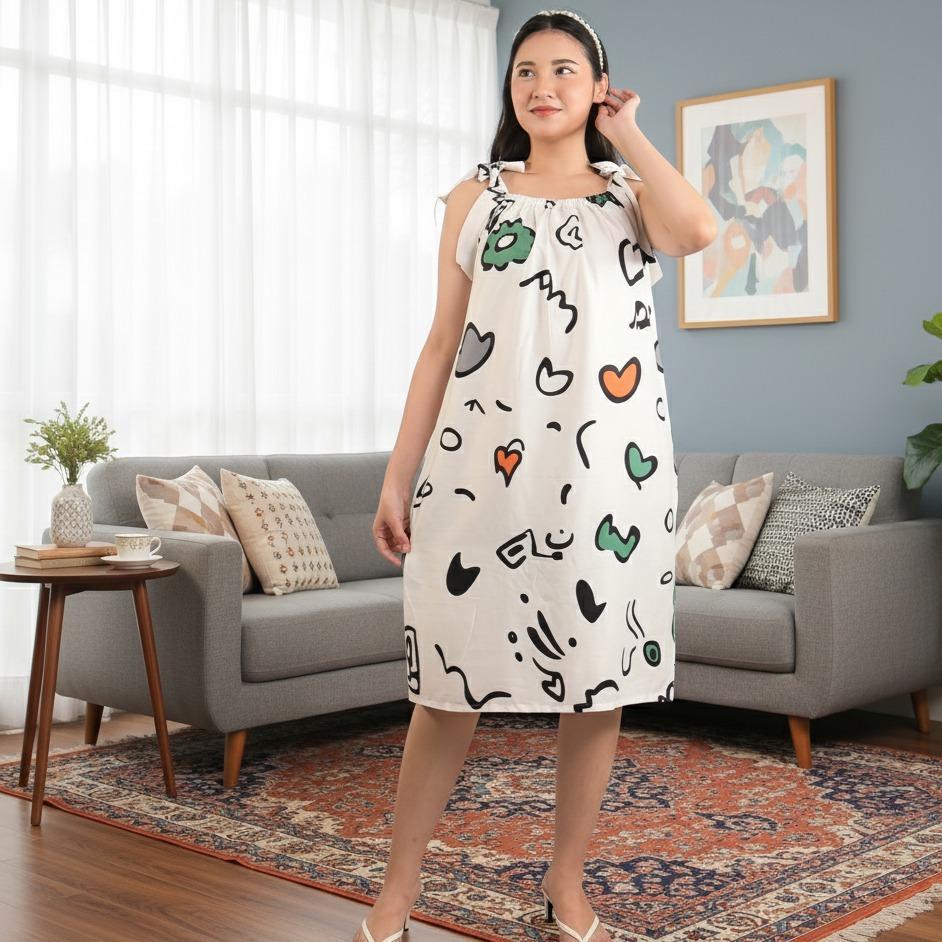 Daster Yukensi Candy Kain Tebal - LD 120 Rayon Tebal Super Nyaman & Stylish Daster Mama Muda Tanpa L