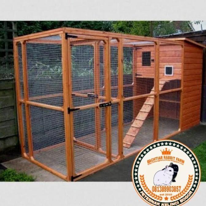 Kandang Kayu Aviary Untuk Hewan Kelinci Kucing Burung