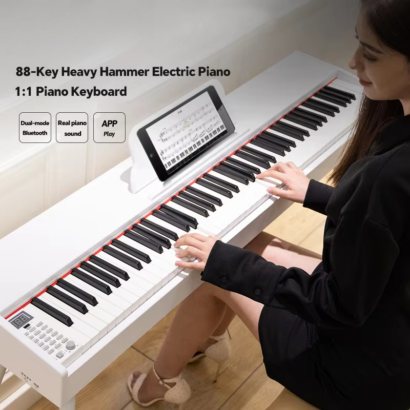 Hot Sell Musical truments 88 Weighted Keys Electronic Upright Piano gital Keyboard Piano Portable 88