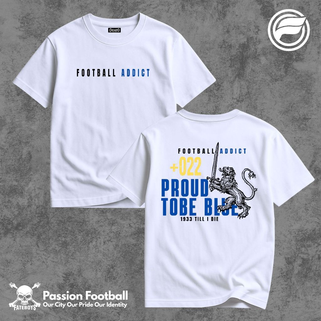 Tshirt Football Bandung Pria Wanita Casual Football Cotton 24s