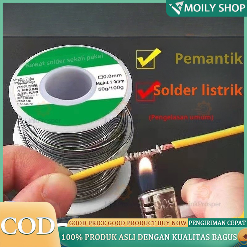 Kawat solder baru kawat timah solder universal kawat solder listrik nikel tembaga tanpa bersih kawat