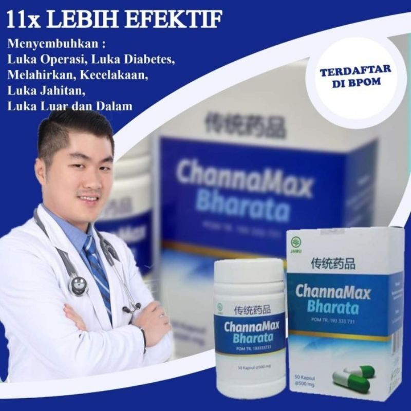 (Beli 3 Gratis 1) Chanamax Channamax Barata Obat Pasca Operasi Bharata Herbal