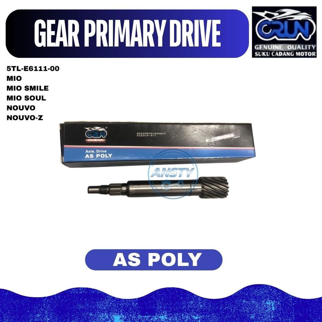 CRUN 5LW-E6111-00 As Pully /As Poly /As Pulley Yamaha MIO /MIO SOUL /MIO NEW /MIO SMILE /NOUVO Z