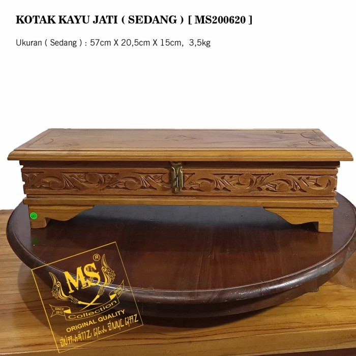 KOTAK PUSAKA KAYU JATI