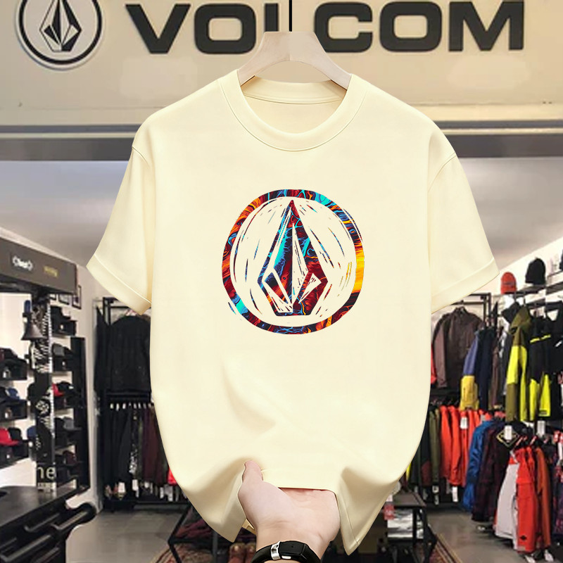 Kaos Volcom Original Style T Shirt Pria Wanita Bahan Katun Premium Oversize Street Fashion Surfing T