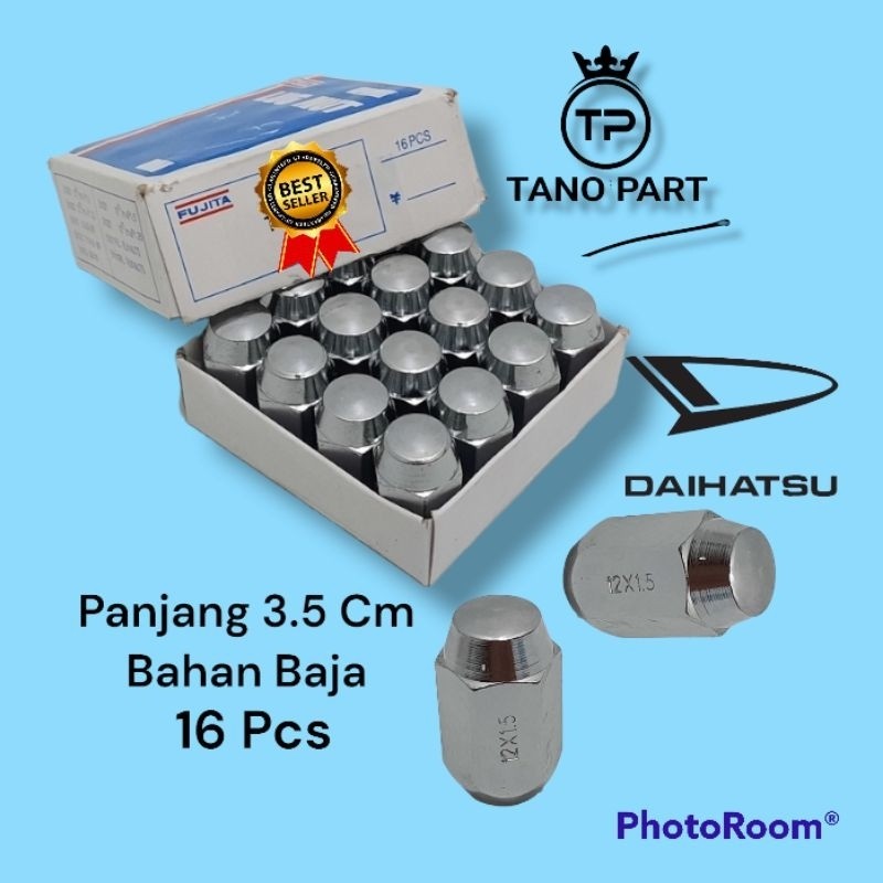 Mur Roda Baut Lugnut Racing Mobil Daihatsu AYLA SIGRA Bahan Baja Berkualitas Isi 16Pcs