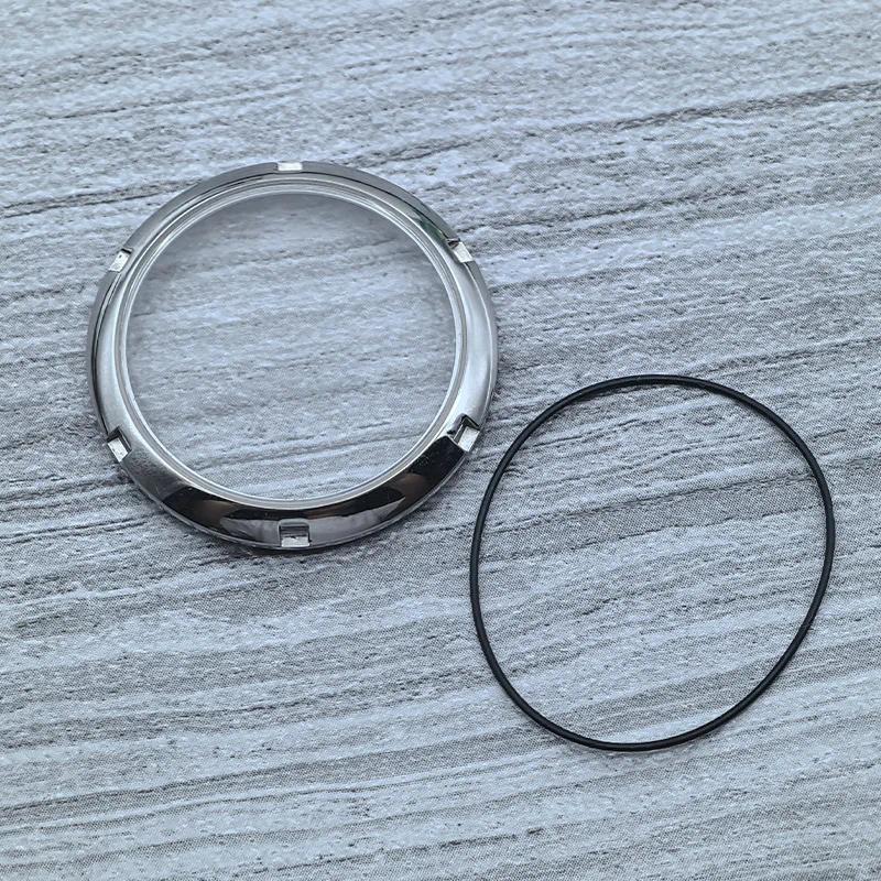 Casing Belakang Jam Tangan Kaca Safir Transparan Cocok untuk SKX007 SKX009 SRPD Turtle 6105 Tuna Mon