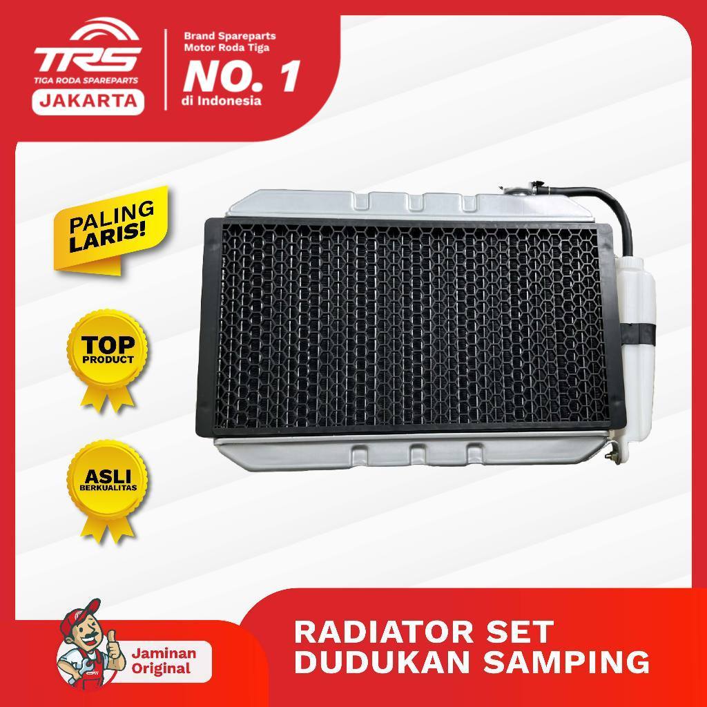 TRS Radiator Set Dudukan Kanan Kiri Pendingin Mesin Motor Roda Tiga Kaisar 250cc Jialing Spareparts 