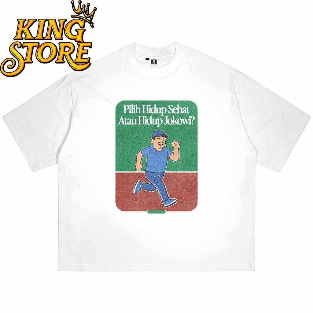 Kaos Ahuy KAOS JOKOWI - PILIH HIDUP SEHAT ATAU HIDUP JOKOWI  - Kaos Dinasti Jokowi Presiden Indonesi