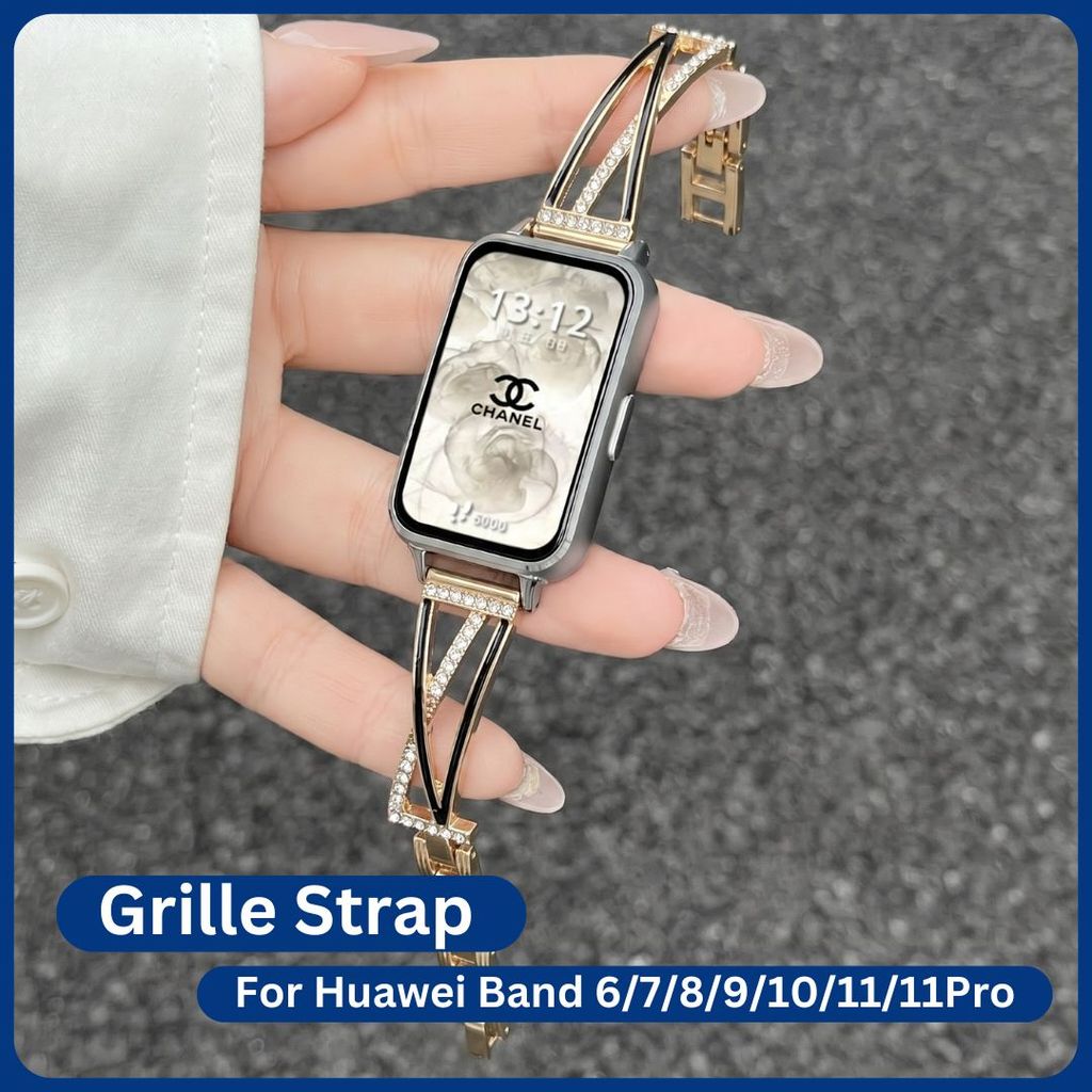Grille Strap for Huawei band 11Pro Huawei band 11  Huawei band 10  Huawei band 9  Huawei band 8  Hua