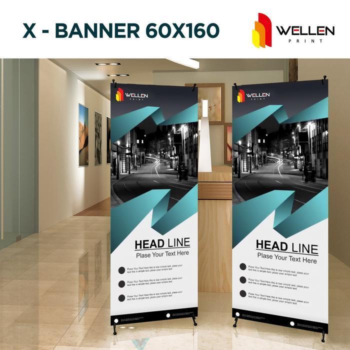 lexasarmin OFFER WELLEN PRINT  -  Cetak Display X Banner 60 x 160 cm / Print Stand X-Banner Media Ev