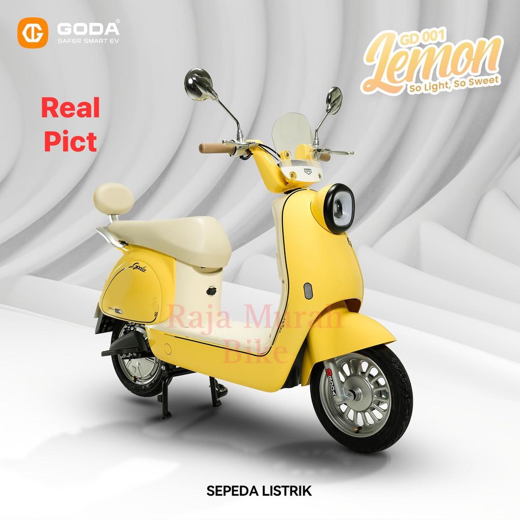 Sepeda Listrik Goda Lemon 001 New 600 Watt Garansi Resmi Sepeda Listrik Goda 001