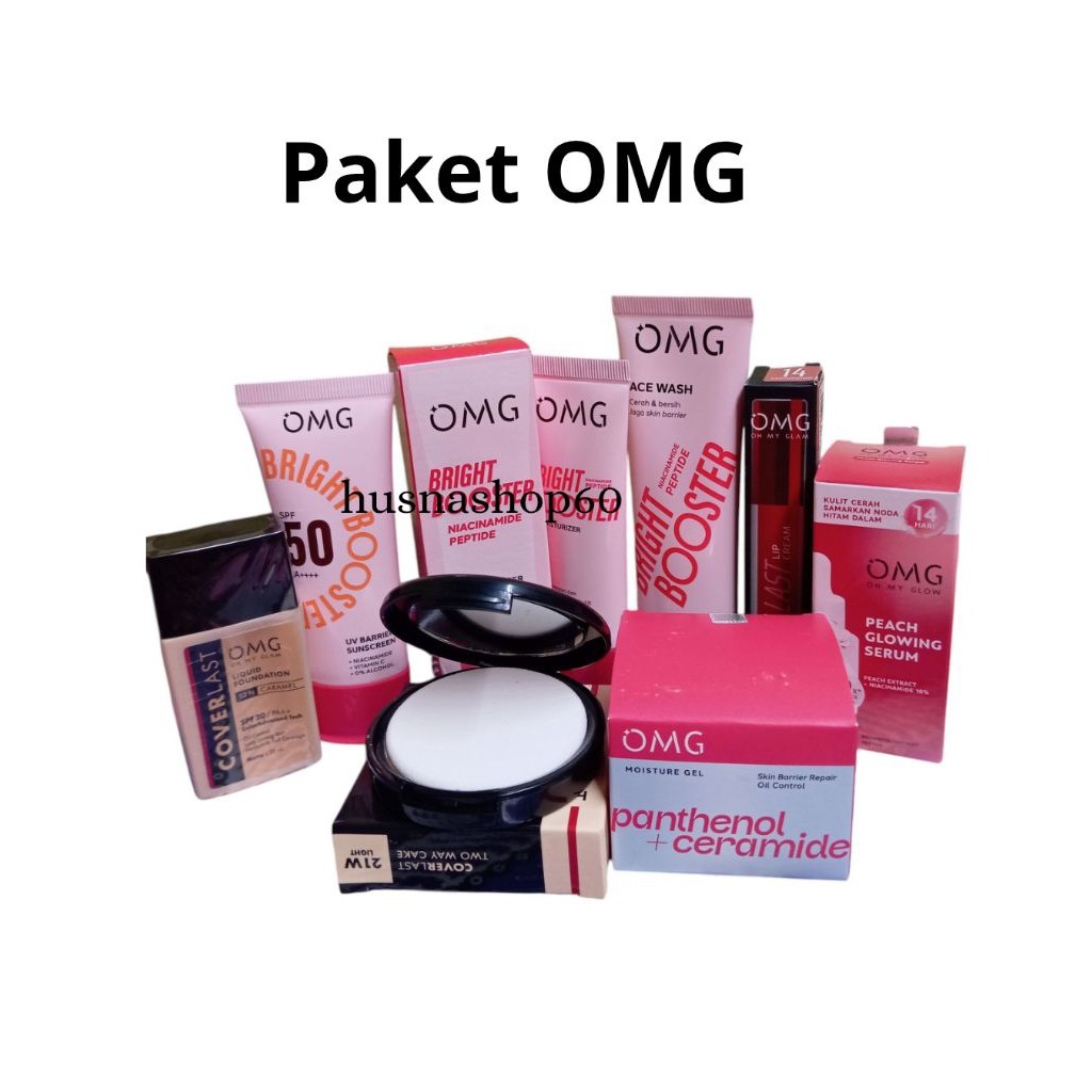 OMG oh My Glow Paket Lengkap Super Glow Kit /OMG Skincare Glow Paket Semua Jenis Kulit/ OMG Serum OM