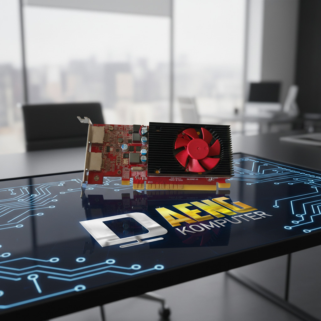 Vga Card PC AMD Radeon R7 200 Series 2 GB 64 Bit DDR5 Profil Pc PC Mini 2 Port Display Port Support 