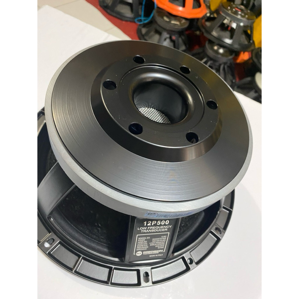 SPEAKER ORIGINAL RCF 12P500 SUBWOOFER DAUN COATING KULIT JERUK TEBAL SUB BASS || RCF 12P500 ORIGINAL