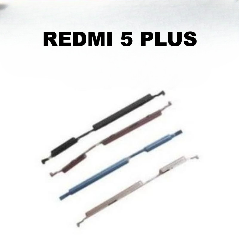 Keypad Tombol Power + Volume Luar Xiaomi Redmi 5 Plus Sparepart | Pencetan HP Siap Pasang (PNP)