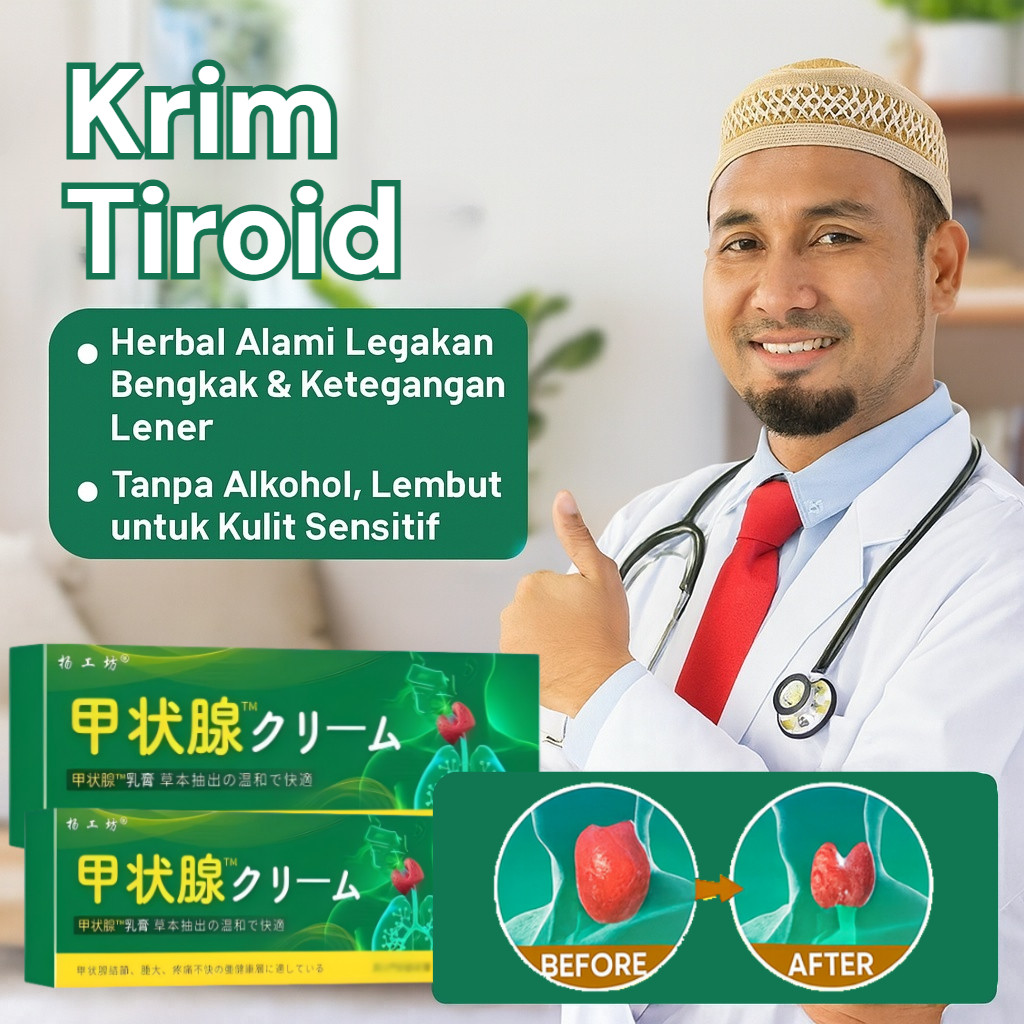 [ COD ] Jepang Salep Tiroid Obat Benjolan Di Leher Obat Gondok 20g/Salep Tiroid Herbal Alami - Atasi
