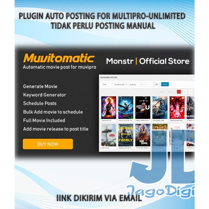 Muvitomatic Plugin For Muvipro Auto Post Movie