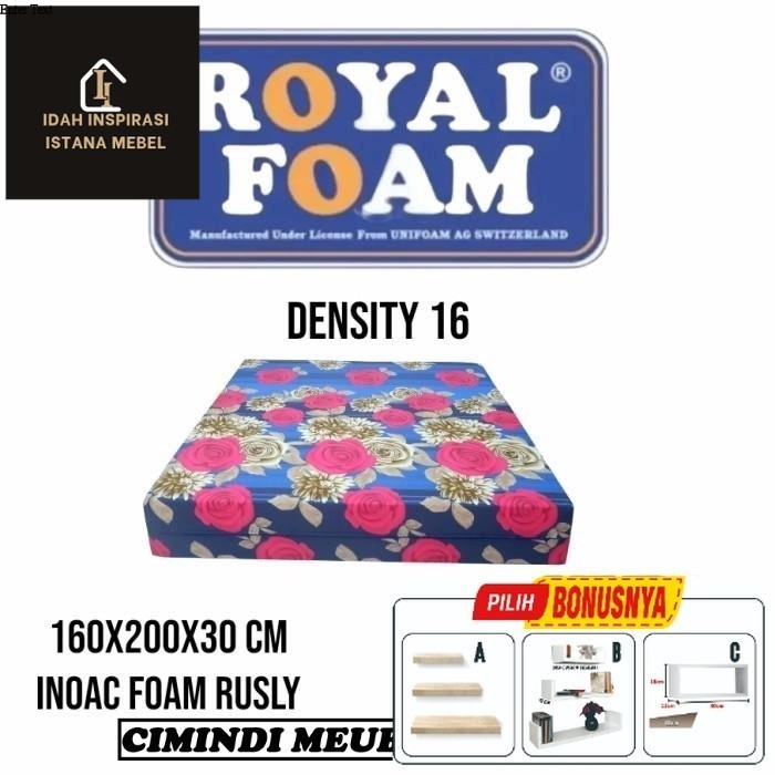 kasur busa royal foam 160x200x30 cm garansi 5 tahun