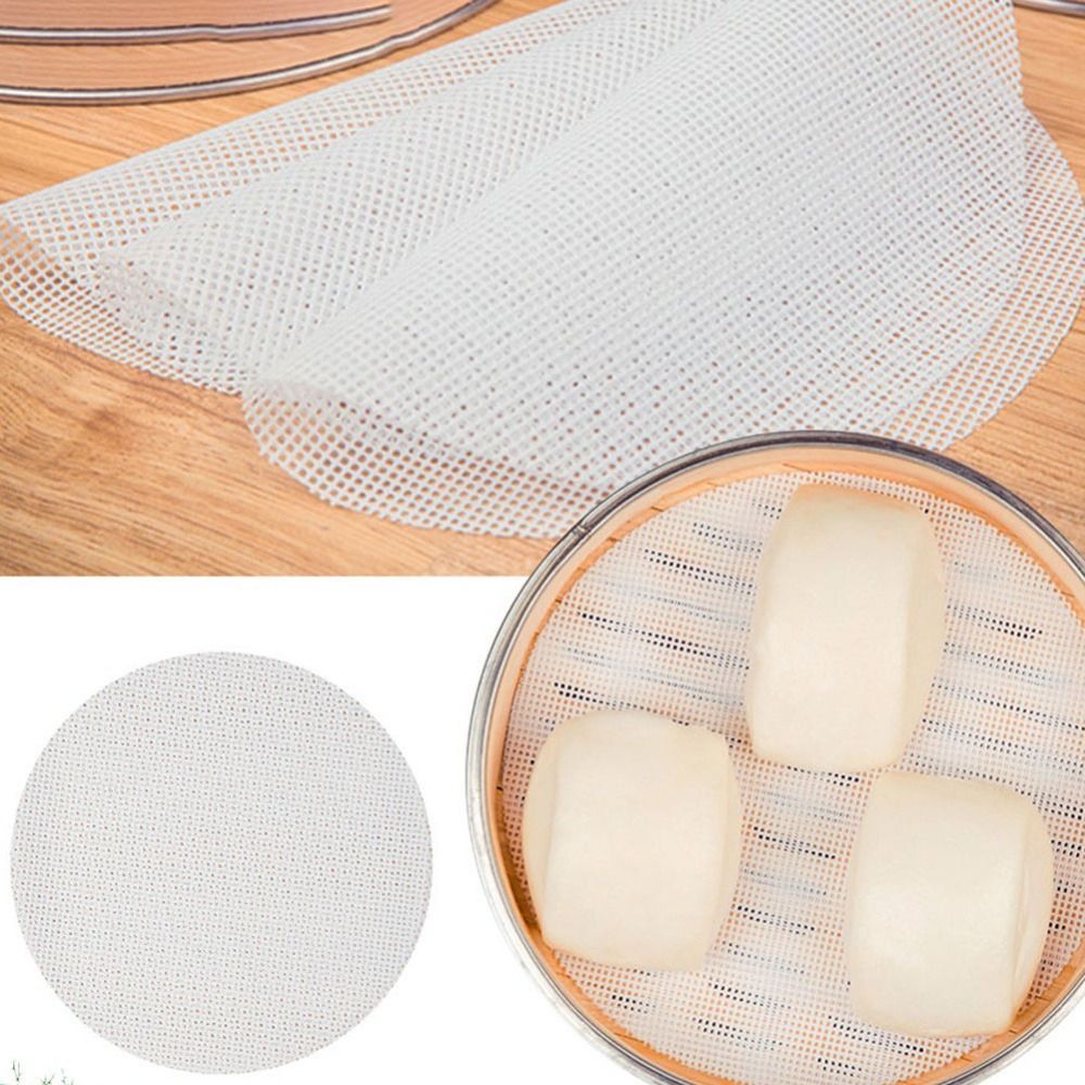NonStick Round Steamer Mesh Pad Reusable Thickened Silicone Dehydrator Sheets Kitchen Baking Accesso
