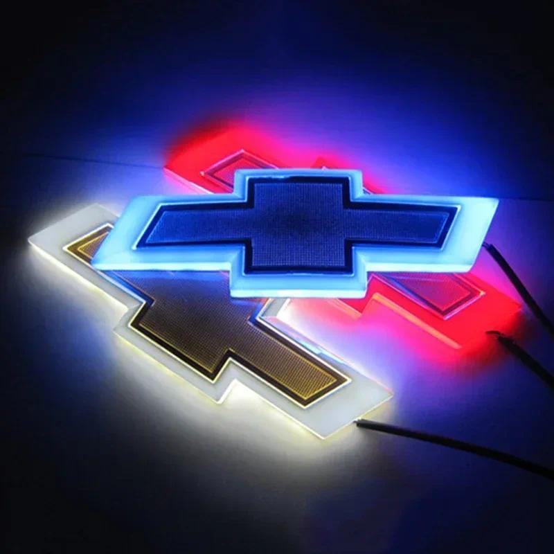 LED Light Car Tail Trunk Emblem 17 X 5.5cm for Chevrolet Malibu Cruze Orlando Sail Captiva Equinox T