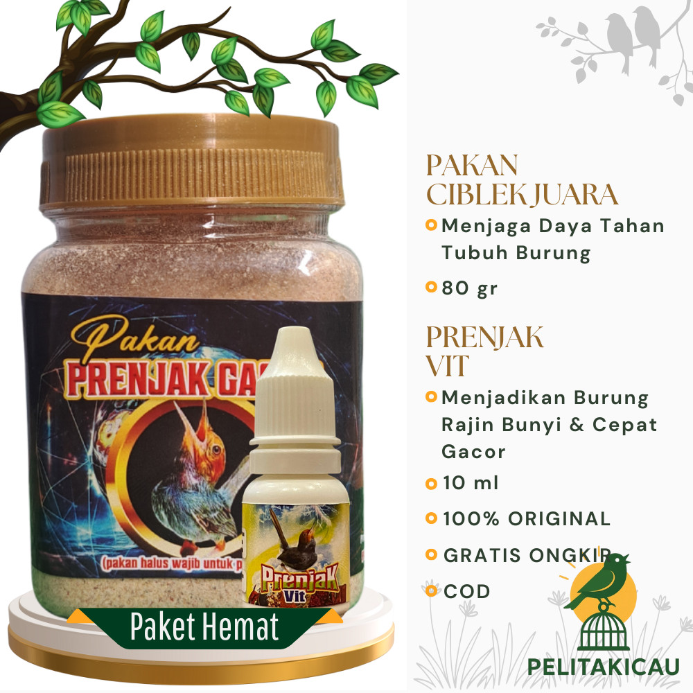 Paket Hemat Prenjak Gacor Seketika Vitamin Prenjak dan Pakan Prenjak Penggacor