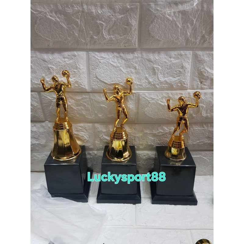 trophy Piala laser murah volley voli 1 set