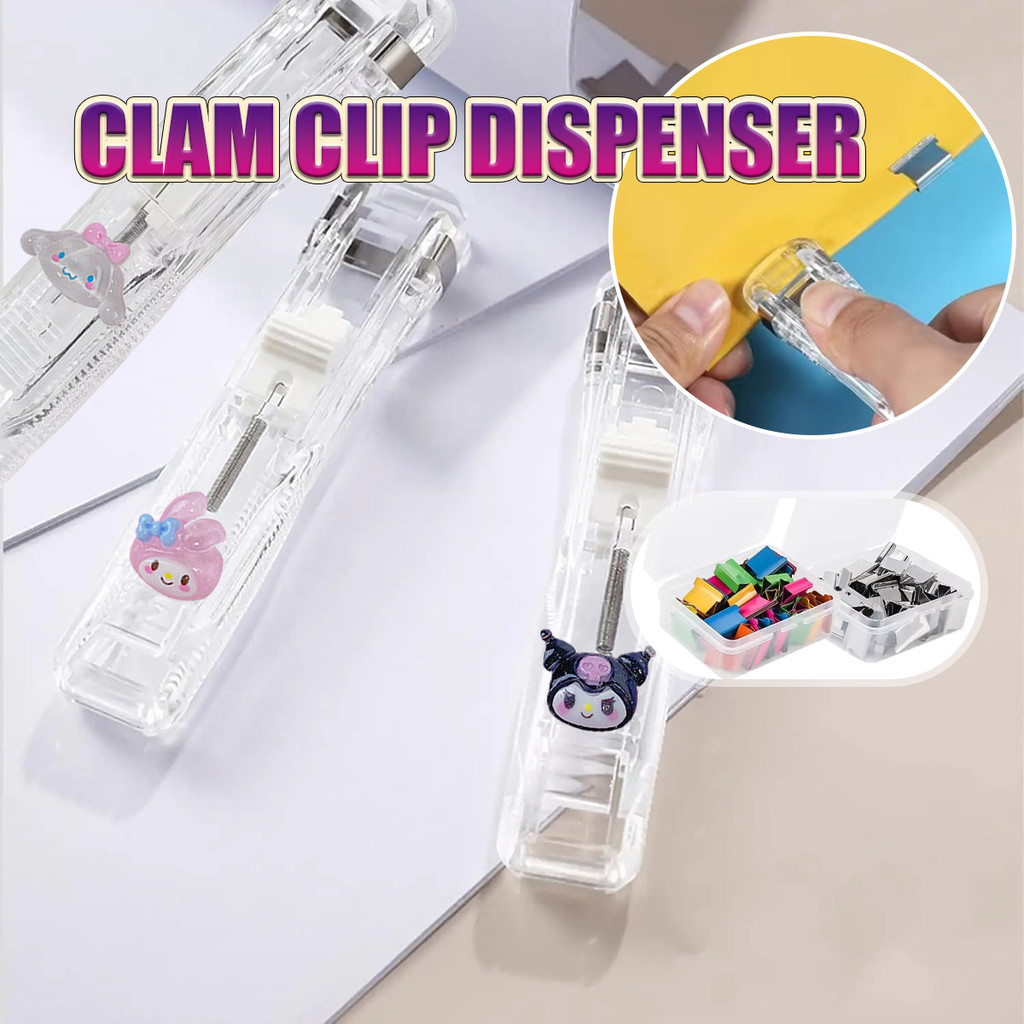 1pc alat penjepit kertas jilid Untuk menjilid dokumen, tidak meninggalkan residu Klip dokumen tipe d