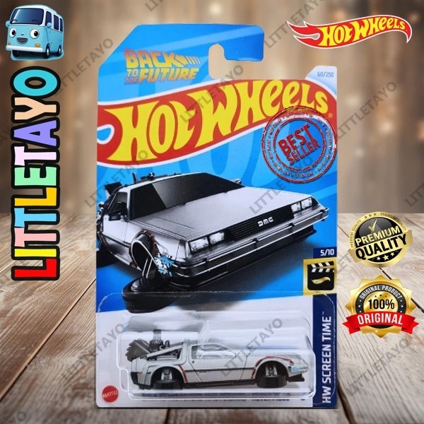 HOTWHEELS BACK TO THE FUTURE TIME MACHINE HOVER MODE 2024 SILVER - DMC DELOREAN DMC-12
