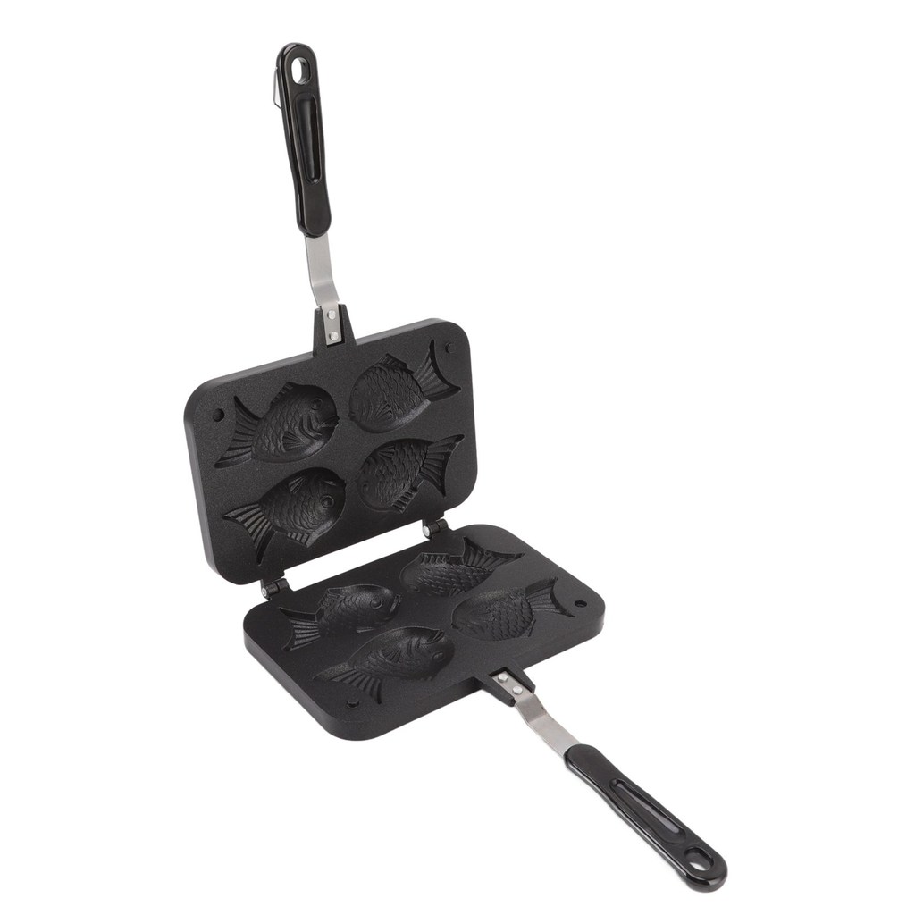 Taiyaki Cooking Bakeware Taiyaki Fish Shape Cake Maker Non Stick Taiyaki Double Baking Pan Waffle Ba