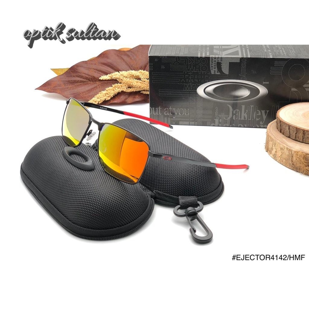 KACAMATA SPORT PRIA OAKLEY 4142 POLARIZED ANTISILAU ANTIRADIASI OUTDOOR INDOOR BERSEPEDA BERKENDARA 